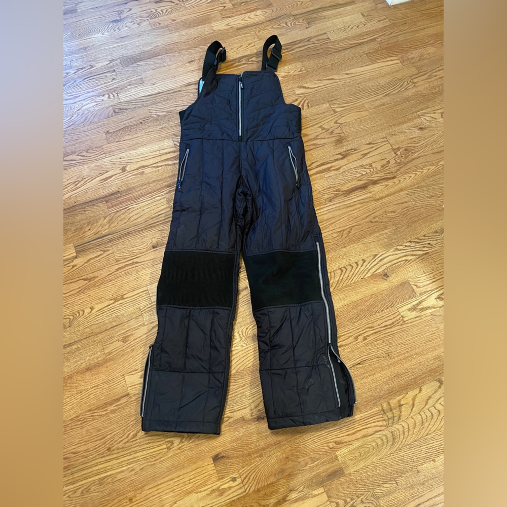 Women's Black Snow Bib Overalls